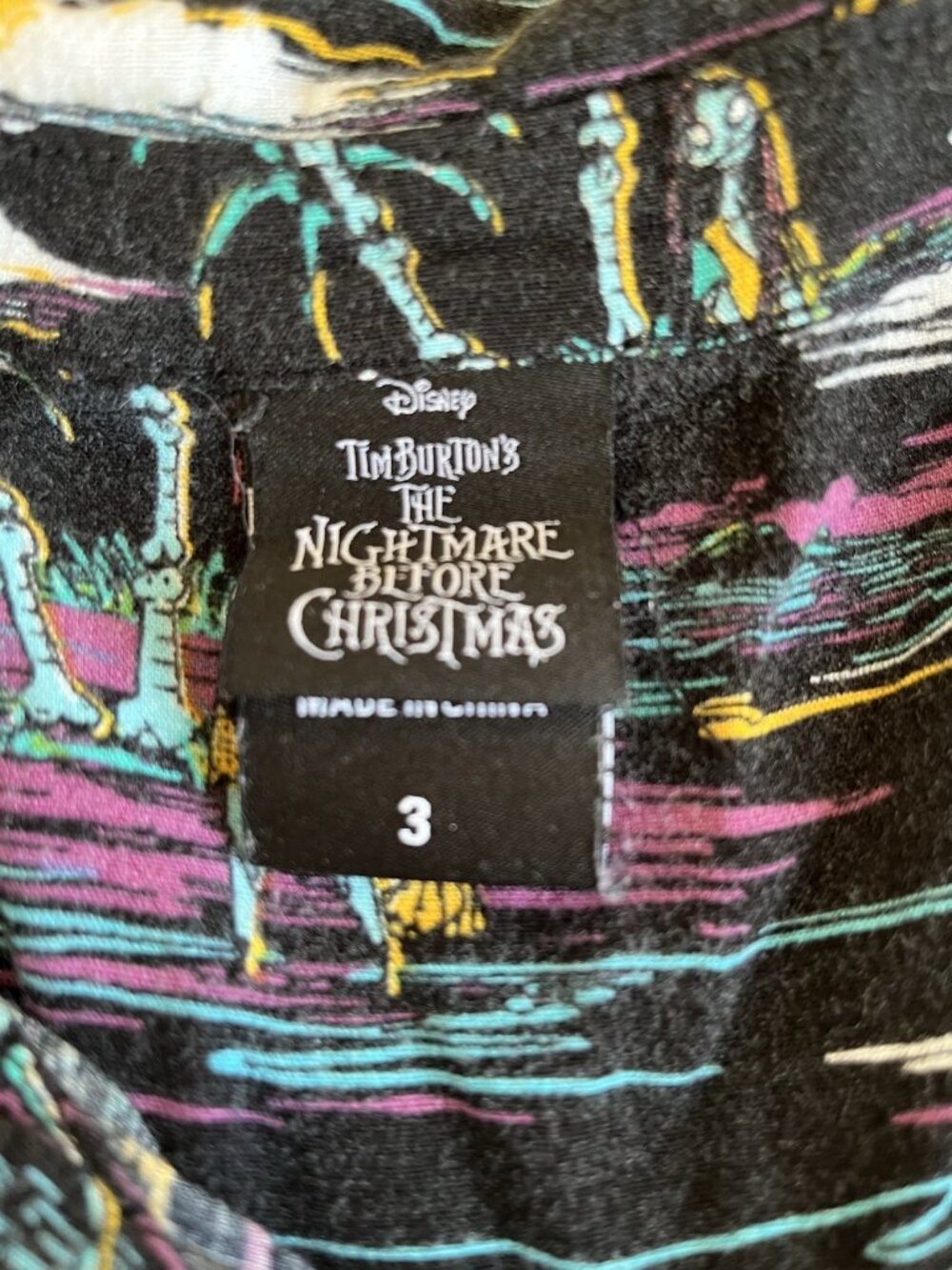 Disney Nightmare Before Christmas Torrid 3 Camp Hawaiian Shirt Jack Zero Sally - Picture 11 of 16